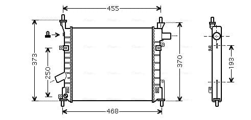 AVA QUALITY COOLING Chladič motora FD2372 1