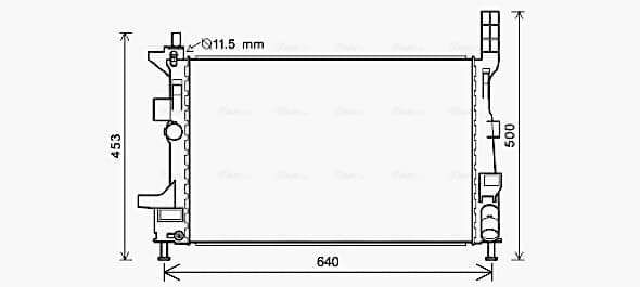 AVA QUALITY COOLING Chladič motora FD2578 1