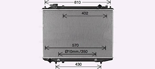 AVA QUALITY COOLING Chladič motora FD2664 1