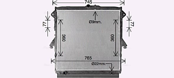 AVA QUALITY COOLING Chladič motora FD2667 1