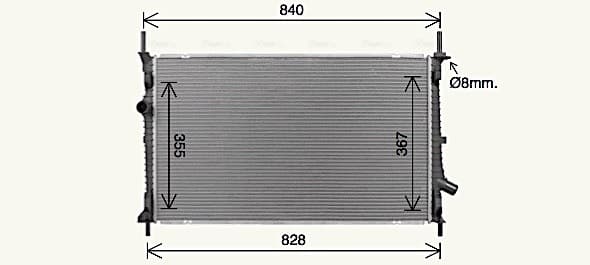 AVA QUALITY COOLING Chladič motora FD2679 1