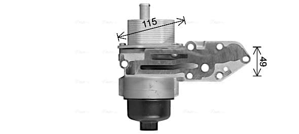 AVA QUALITY COOLING Chladič motorového oleja FD3669H 1