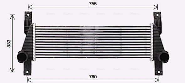 AVA QUALITY COOLING Chladič plniaceho vzduchu FD4655 1