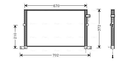 AVA QUALITY COOLING Kondenzátor klimatizácie FD5334 1