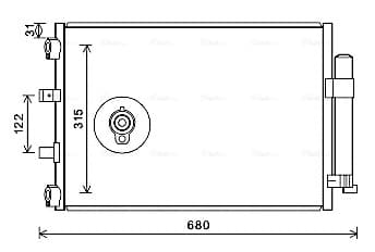 AVA QUALITY COOLING Kondenzátor klimatizácie FD5487D 1
