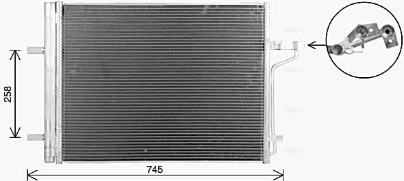 AVA QUALITY COOLING Kondenzátor klimatizácie FD5694D 1