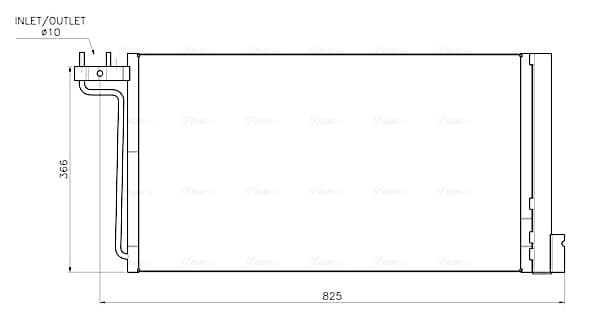 AVA QUALITY COOLING Kondenzátor klimatizácie FD5705D 1