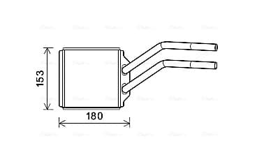 AVA QUALITY COOLING Výmenník tepla vnútorného kúrenia FD6614 1