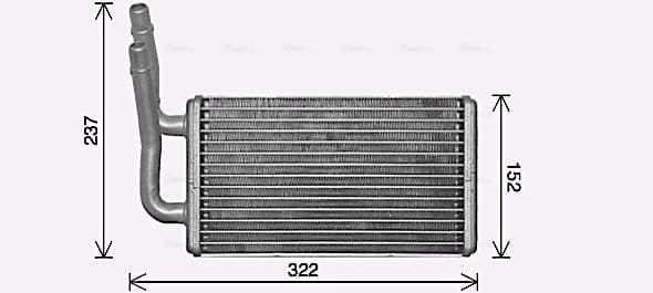 AVA QUALITY COOLING Výmenník tepla vnútorného kúrenia FD6661 1