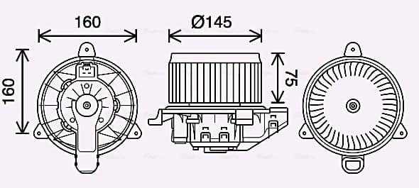 AVA QUALITY COOLING Vnútorný ventilátor FD8626 1