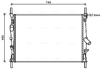 AVA QUALITY COOLING Chladič motora FDA2589 1