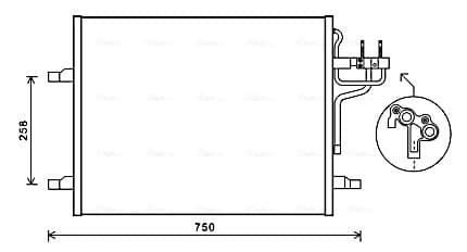 AVA QUALITY COOLING Kondenzátor klimatizácie FDA5483 1