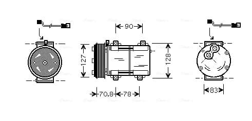 AVA QUALITY COOLING Kompresor klimatizácie FDAK281 1