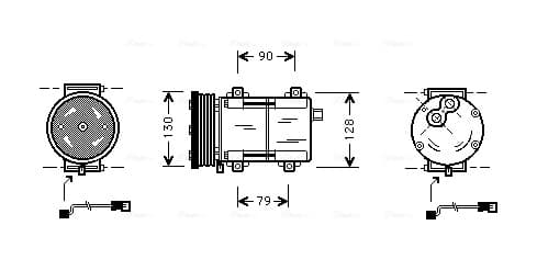 AVA QUALITY COOLING Kompresor klimatizácie FDAK284 1