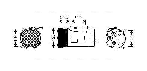 AVA QUALITY COOLING Kompresor klimatizácie FDAK307 1