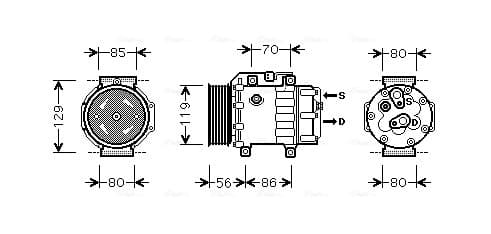 AVA QUALITY COOLING Kompresor klimatizácie FDAK378 1