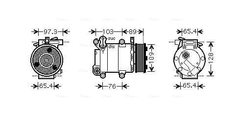 AVA QUALITY COOLING Kompresor klimatizácie FDAK391 1