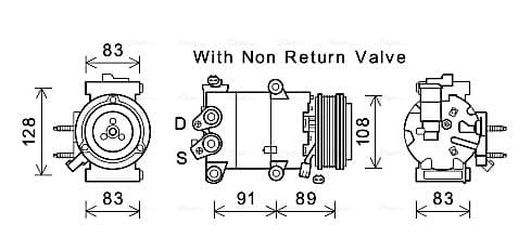 AVA QUALITY COOLING Kompresor klimatizácie FDAK588 1