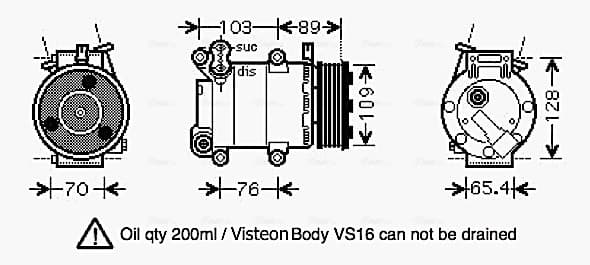 AVA QUALITY COOLING Kompresor klimatizácie FDK392 1