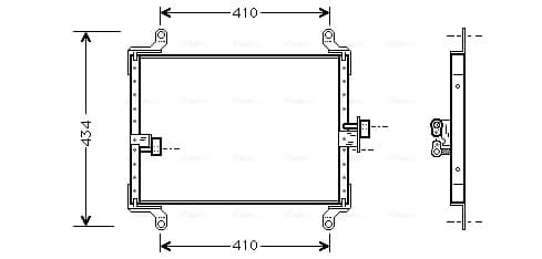 AVA QUALITY COOLING Kondenzátor klimatizácie FT5206 1