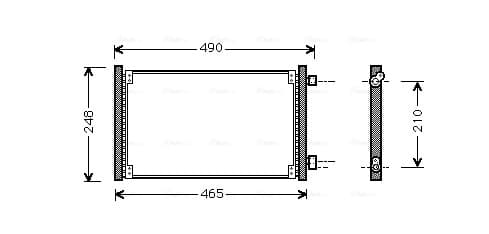 AVA QUALITY COOLING Kondenzátor klimatizácie FT5223 1