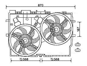 AVA QUALITY COOLING Ventilátor chladenia motora FT7584 1