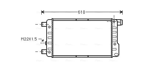 AVA QUALITY COOLING Chladič motora FTA2115 1