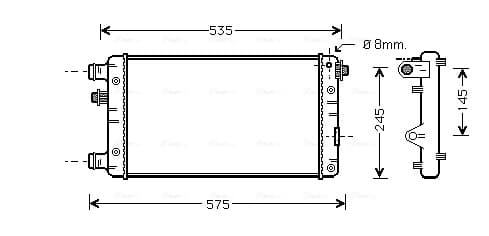 AVA QUALITY COOLING Chladič motora FTA2239 1