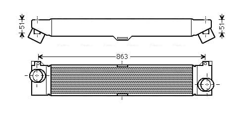 AVA QUALITY COOLING Chladič plniaceho vzduchu FTA4360 1