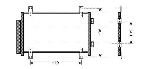 AVA QUALITY COOLING Kondenzátor klimatizácie FTA5351D 1