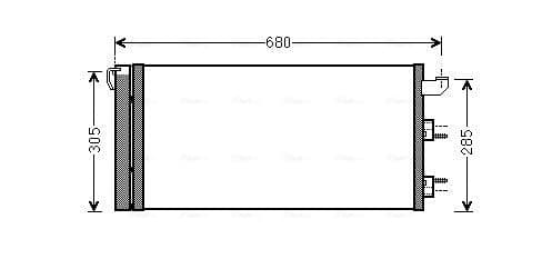 AVA QUALITY COOLING Kondenzátor klimatizácie FTA5406D 1