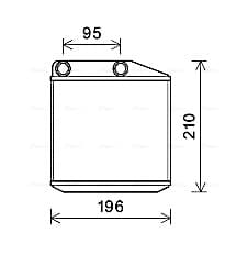 AVA QUALITY COOLING Výmenník tepla vnútorného kúrenia FTA6313 1
