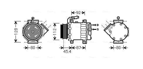 AVA QUALITY COOLING Kompresor klimatizácie FTK366 1