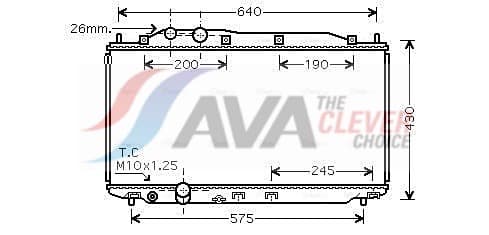AVA QUALITY COOLING Chladič motora HD2191 1