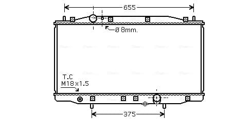 AVA QUALITY COOLING Chladič motora HD2218 1