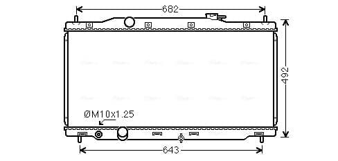 AVA QUALITY COOLING Chladič motora HD2307 1