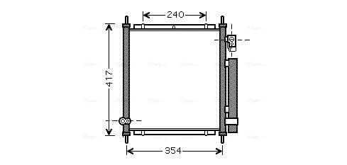 AVA QUALITY COOLING Kondenzátor klimatizácie HD5197D 1