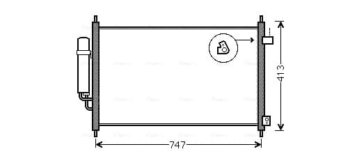 AVA QUALITY COOLING Kondenzátor klimatizácie HD5233D 1