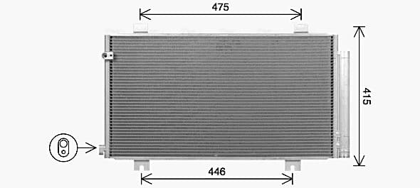 AVA QUALITY COOLING Kondenzátor klimatizácie HD5325D 1