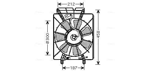 AVA QUALITY COOLING Ventilátor chladenia motora HD7533 1