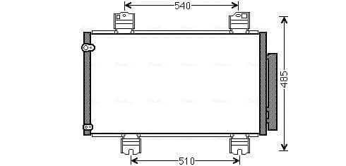 AVA QUALITY COOLING Kondenzátor klimatizácie HDA5236D 1