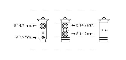 AVA QUALITY COOLING Expanzný ventil klimatizácie HY1325 1