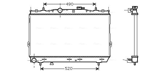 AVA QUALITY COOLING Chladič motora HY2095 1