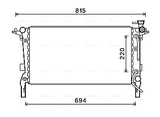 AVA QUALITY COOLING Chladič motora HY2242 1