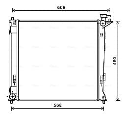 AVA QUALITY COOLING Chladič motora HY2284 1