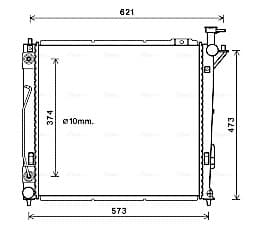 AVA QUALITY COOLING Chladič motora HY2339 1