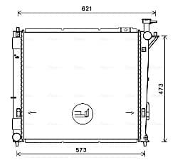 AVA QUALITY COOLING Chladič motora HY2346 1