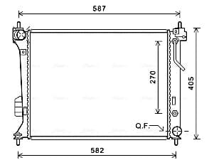 AVA QUALITY COOLING Chladič motora HY2428 1