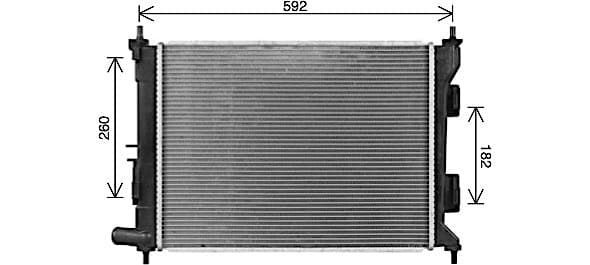 AVA QUALITY COOLING Chladič motora HY2494 1