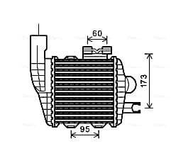 AVA QUALITY COOLING Chladič plniaceho vzduchu HY4226 1